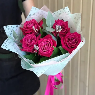 Заказать Букет из 7 роз «Red» в \"MK Flowers\" с доставкой!