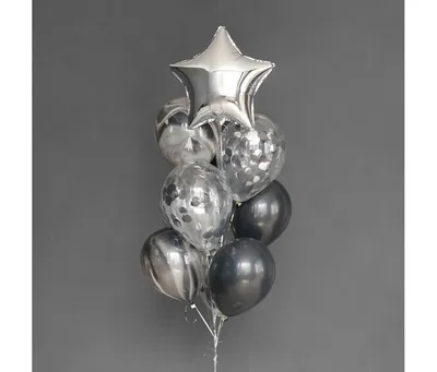 Букет из шаров на День рождения №3 - купить воздушные шары по доступной  цене в Москве от компании Гелион, тел. +7 (495) 998-58-96