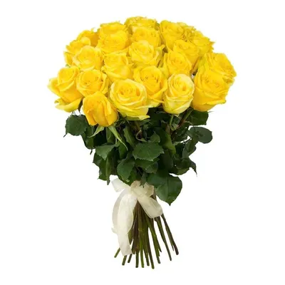 Букет из 21 желтых роз - Diana Rose
