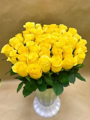 Букет из 11 желтых роз (50 см) - Арт. 3616