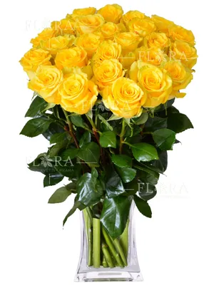 Букет белых альстромерий и желтых роз купить в интернет-магазине.