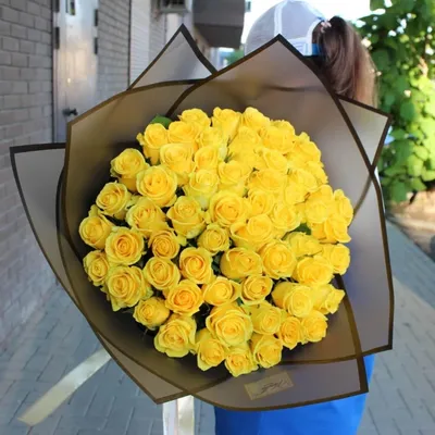 25 желтых роз | купить недорого | доставка по Москве и области