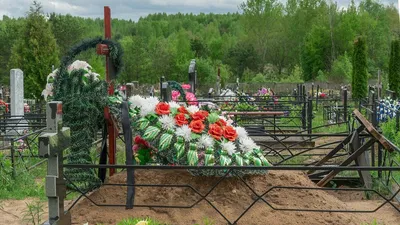 Букет на похороны из 5 белых эустом за 3 070 ₽ в Москве