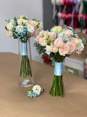 Купить «Букет невесты с пионовидными розами и пионами art. 05-146» по  доступной цене с доставкой по Москве в салоне Fl-er