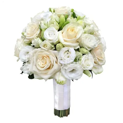 Букет невесты из кустовых роз и эустомы \"Грезы\" — Цветы, букеты и подарки с  доставкой. Бутово, Теплый стан