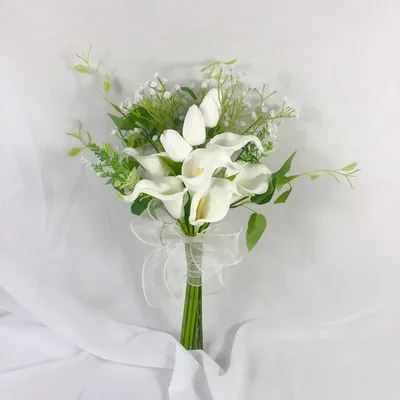 Новое поступление 2022, 8 шт., большая белая Лилия, свадебный букет,  свадебные цветы, украшения из цветов, элегантные бутоньерка | AliExpress