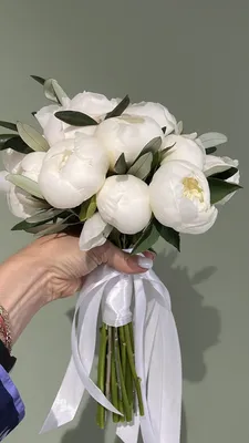 Букет невесты с пионами - цветочная студия A FLOWER
