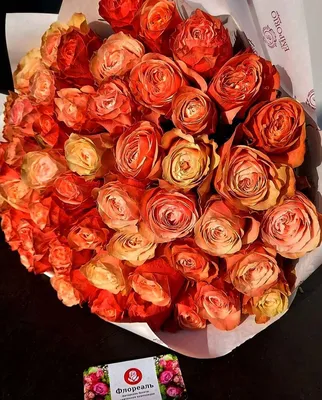 Букет цветов из 51 красной роза Россия 60 см с бесплатной доставкой на дом  из «ВкусВилл» | Владимир