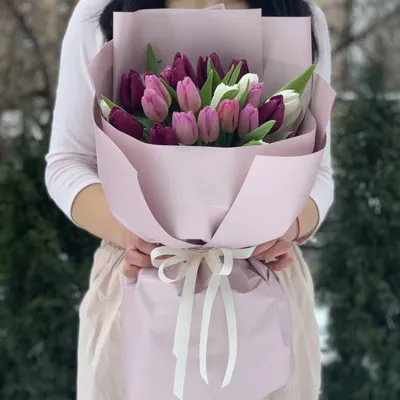 Букет из 49 шт тюльпанов – заказать в Красноярске в компании «Ромашково»
