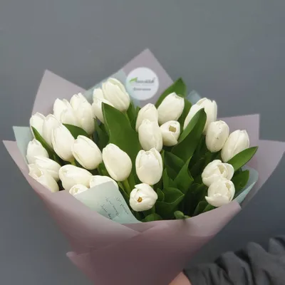 Букет тюльпанов 25 шт «Розовое Восхищение» с доставкой | СтудиоФлористик