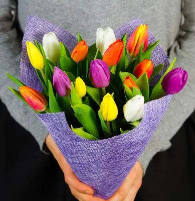 Букет из 25 тюльпанов в Керчи от «Love Flowers»