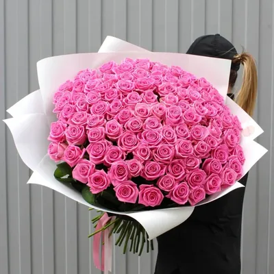 Almaflowers.kz | 101 роза (Красные и розовые) - купить в Алматы по лучшей  цене с доставкой