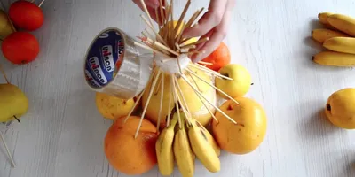 Мастер-класс букет из фруктов. Как сделать самому | Блог интернет-магазина  АртФлора