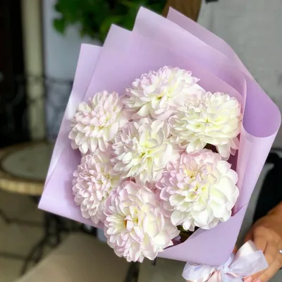 Букет из 9 оранжевых георгин купить недорого с доставкой | Flowers Valley