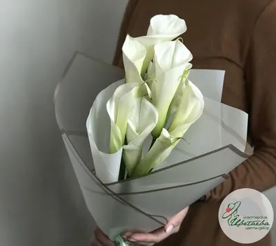 Букет из розовых калл - заказать доставку цветов в Москве от Leto Flowers