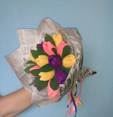 Букет Из Конфет Тюльпаны 15 Крафт — Купить на BIGL.UA ᐉ Удобная Доставка  (1585720940)