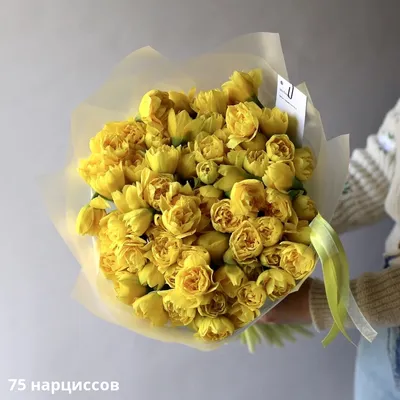 Букет из нарциссов желтых - заказать доставку цветов в Москве от Leto  Flowers