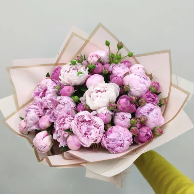 Ароматный букет с пионами - Доставкой цветов в Москве! 6391 товаров! Цены  от 487 руб. Цветы Тут