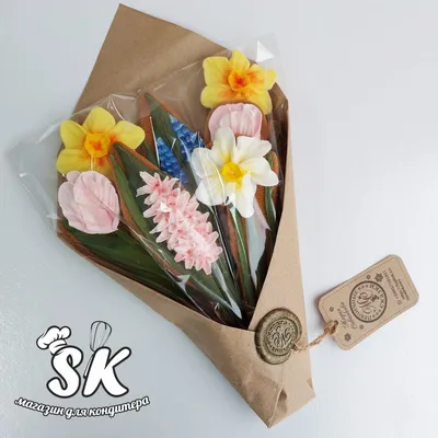 Букеты с тюльпанов. Подарочный букет из пряников. (ID#890277963), цена: 105  ₴, купить на Prom.ua
