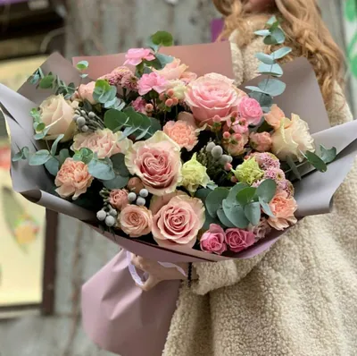 Букет в стиле прованс #1 – цветы с доставкой в Брянске | Iris32