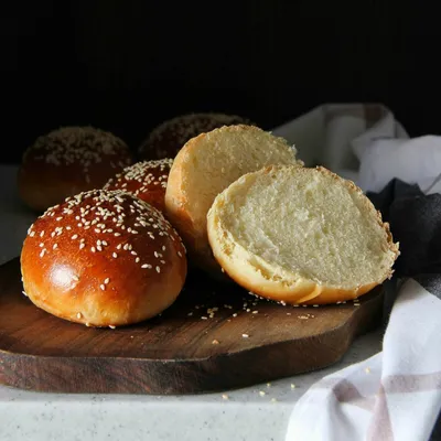 Булочки на кефире для бургеров