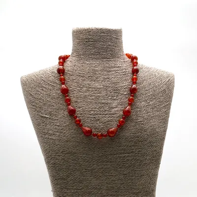 Бусины из сердолика