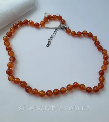 Бусины из сердолика