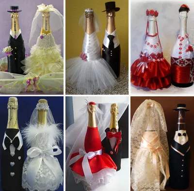 Декупаж бутылки вина на свадьбу своими руками | Творческая студия TAIR |  Дзен