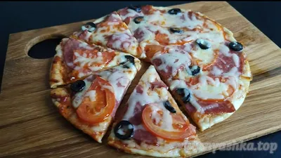 Быстрая пицца на сковороде - рецепт автора pp_i_ne.pp