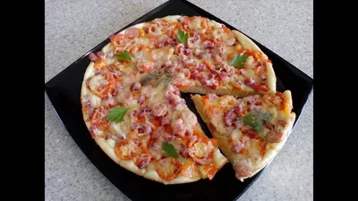 Быстрая пицца на сковороде: рецепт с фото и видео пошагово