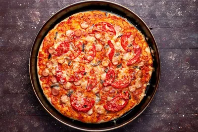 Ленивая пицца на сковороде на скорую руку - пошаговый рецепт с фото на  Готовим дома