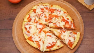Кабачковая пицца на сковороде, быстрый рецепт с фото