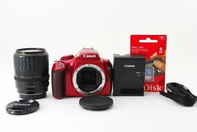 Canon EOS 1100D/Kiss X50/Rebel T3 12.2MP 35-135mm Red [Exc w/8GB SD [876] |  eBay