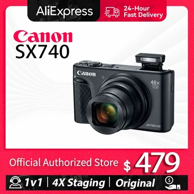 Цифровая камера Canon PowerShot SX740 HS 40x zoom 4K VLOG камера canon sx740  sx740hs | AliExpress