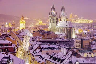Чехия прага фото зимой фотографии