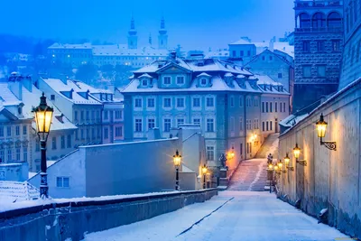 Прага, Чехия,зима» — создано в Шедевруме