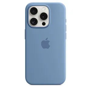 iPhone 15 Pro Silicone Case with MagSafe - Winter Blue - Apple