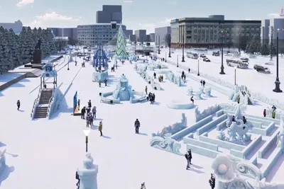 Ледовый городок на площади Революции в Челябинске: сколько потратят и кто  построит в 2022 г - 10 ноября 2022 - 74.ru