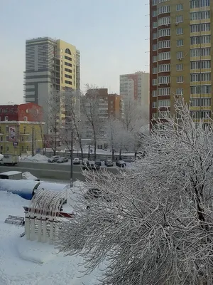 Зимний Челябинск,снегопад, ночь, в …» — создано в Шедевруме