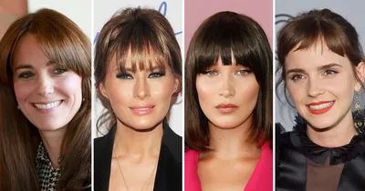 20 фото звезд, которые нужно увидеть, прежде чем отрезать себе челку |  MARIECLAIRE