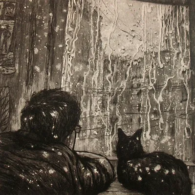 Искусство в объятиях: фото человека и кошки