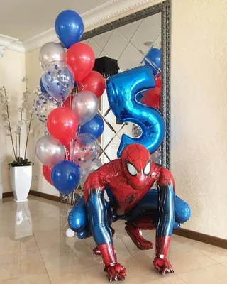 Человек паук из шаров фото фотографии