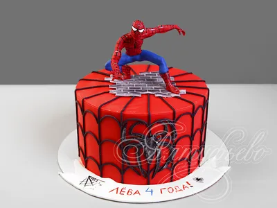 Торт на 8 лет человек паук (32) - купить на заказ с фото в Москве