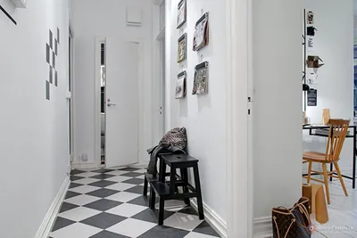 черно-белая плитка на полу | Дизайн пола, Дизайн коридора, Дизайн