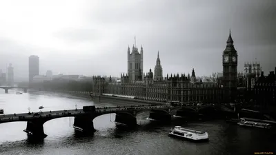 Обои Города Лондон (Великобритания), обои для рабочего стола, фотографии  города, лондон , великобритания, черно-белое, фото Обои для рабочего стола,  скачать обои картинки заставки на рабочий стол.