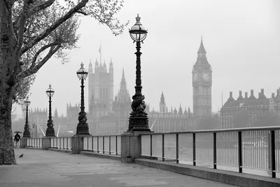 Фотообои Лондон чёрно-белый - купить по выгодной цене - Ink-project