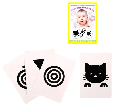 Черно белые и цветные картинки КУЗЯ ТУТ Набор из шести книжек - гармошек  Карточки для новорожденных купить по цене 246 ₽ в интернет-магазине Детский  мир