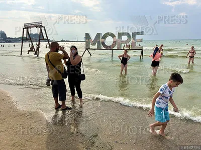Пляж поселка Черноморское фото видео