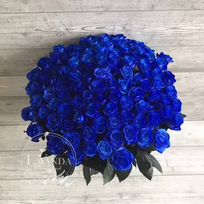 Купить Букет из 15 синих роз по цене 2 400грн. от студии цветов LaVanda