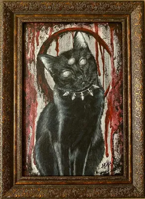 Чёрный кот | Cats, Animals, Art